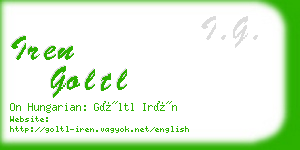 iren goltl business card